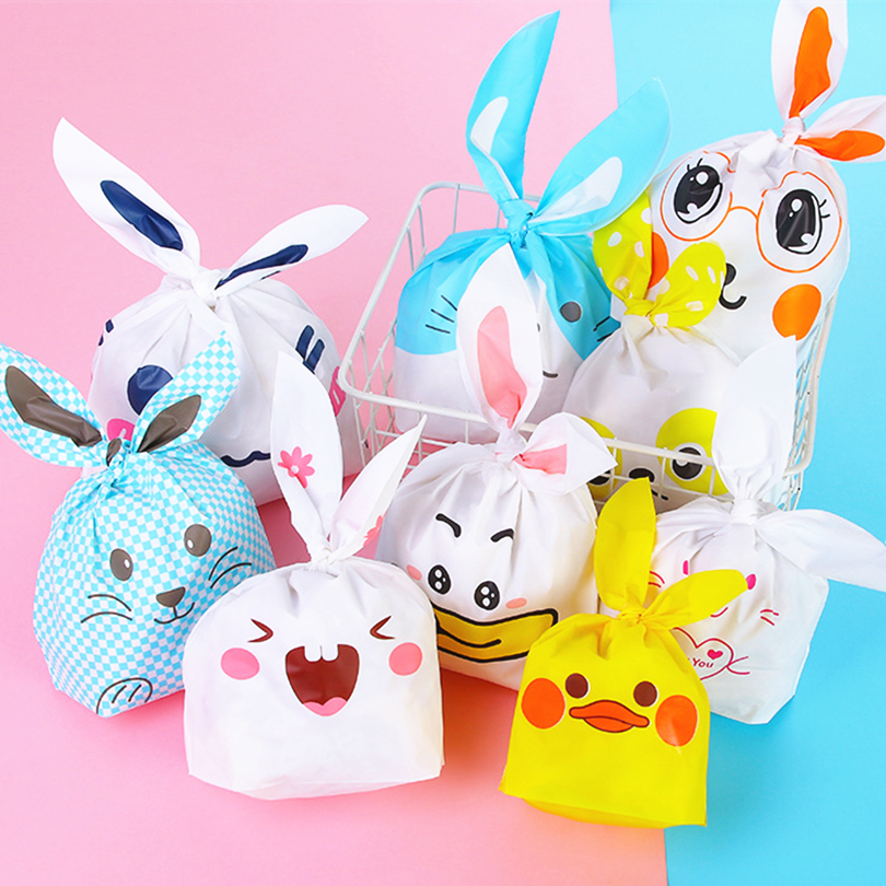 Kawaii Packaging Bag Handmade Gift Bag Candy Cookies Delivery Package Shipping Packing Small Business Supplies
